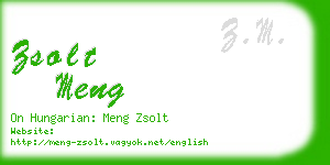 zsolt meng business card